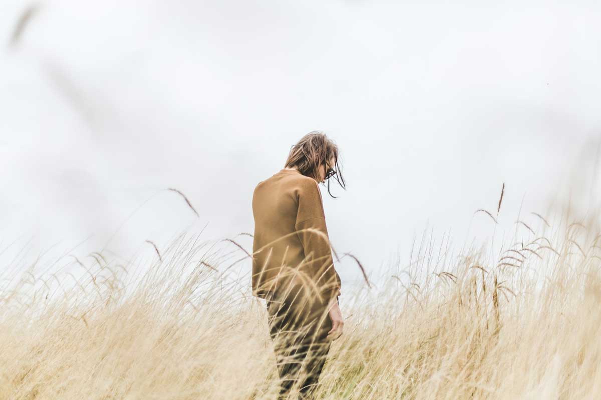 person standing alone