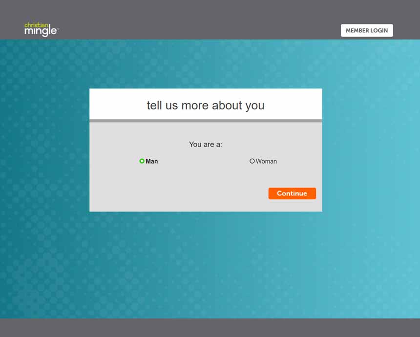 ChristianMingle signup process